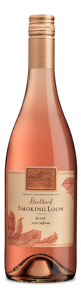 Smoking Loon Rosé chilled bottle